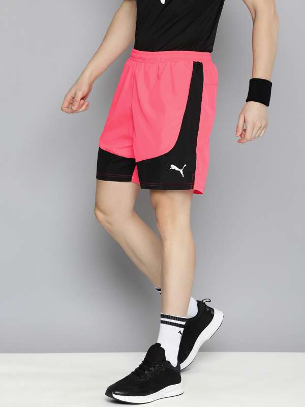 Puma shorts mens pink sales