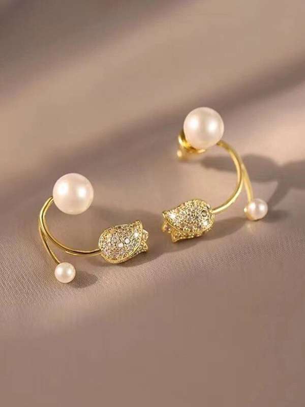 Artificial Flowers And Plants Jewels Earrings Buy Artificial