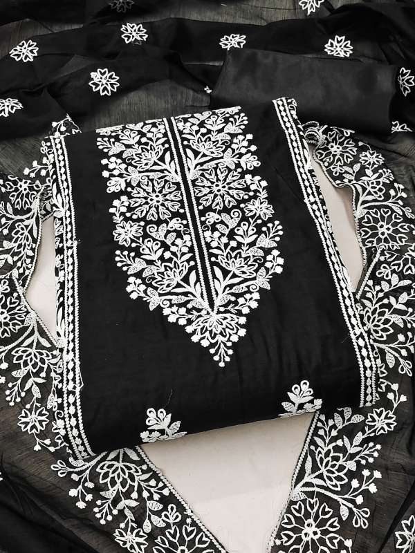 Black churidar materials online shopping top