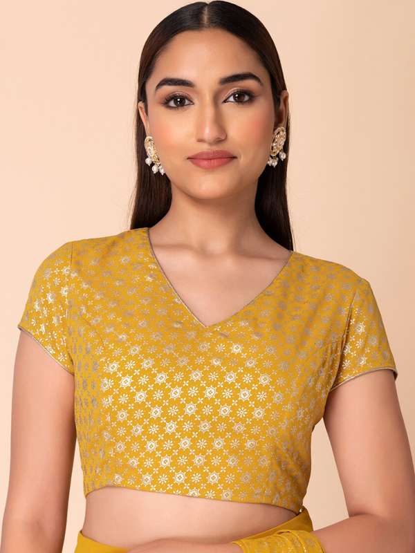 Golden blouse top