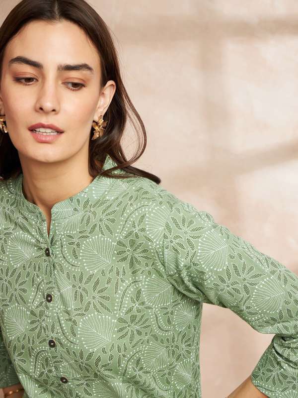 Women Chinese Collar Kurtas Buy Women Chinese Collar Kurtas