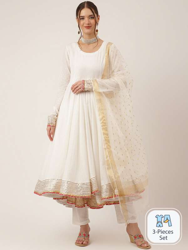 White Anarkali Buy Trendy White Anarkali Online in India Myntra