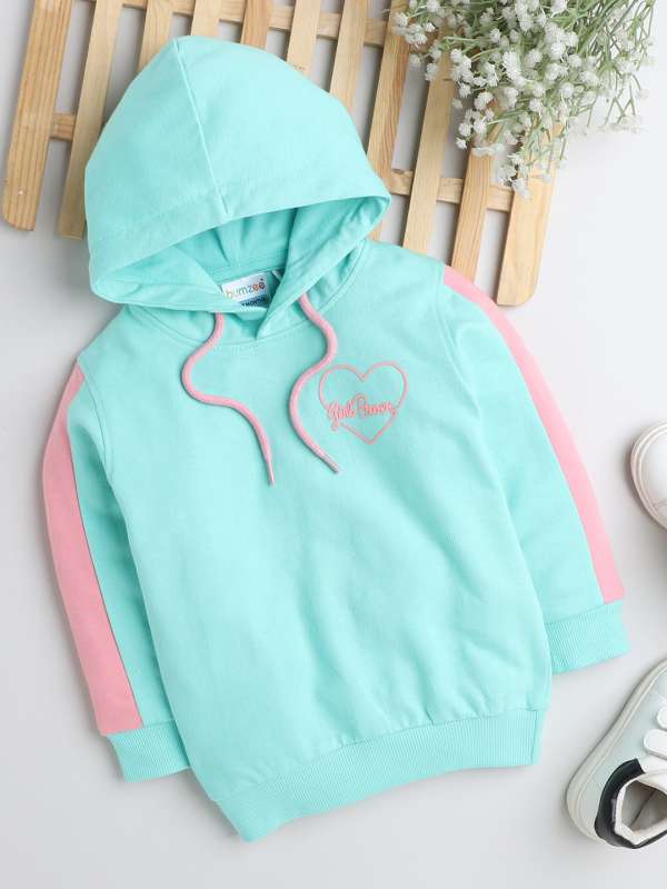 Girls sales turquoise hoodie