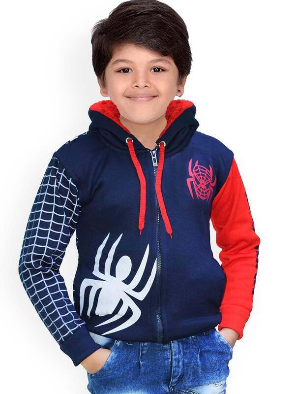 Disney Store Marvel Spiderman Spider Hooded Kids Light Jacket Size 2 Up To  91cm