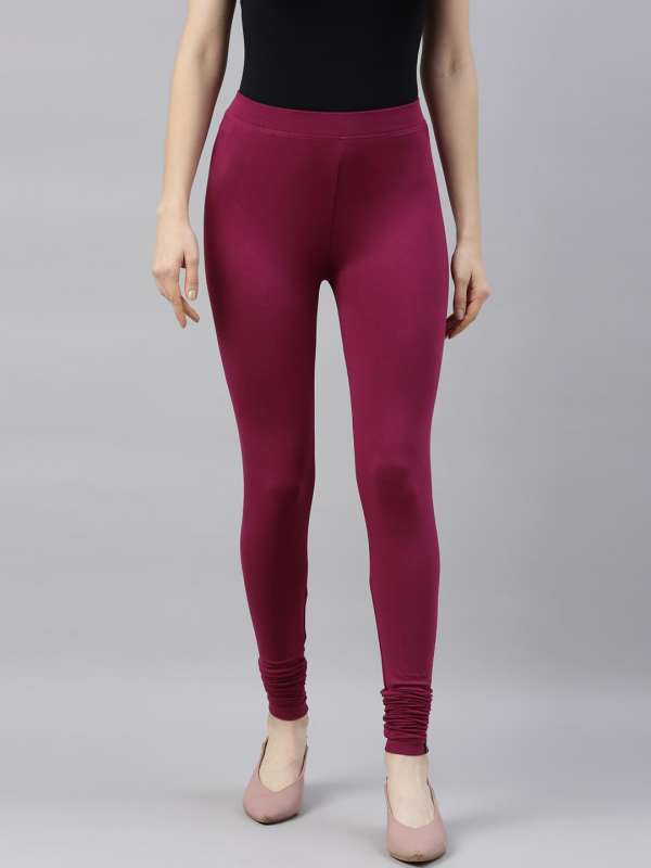 Victoria's Secret Pink Burgundy Leggings Size M - 58% off