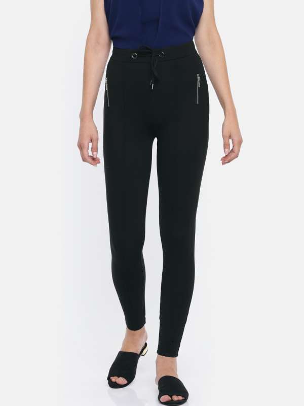 myntra black jeggings