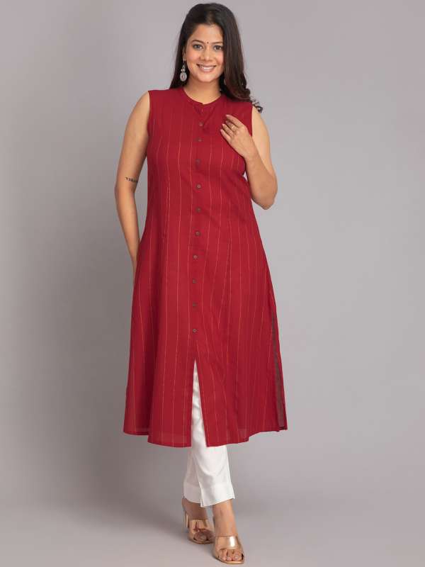 Myntra long kurtis sale sales