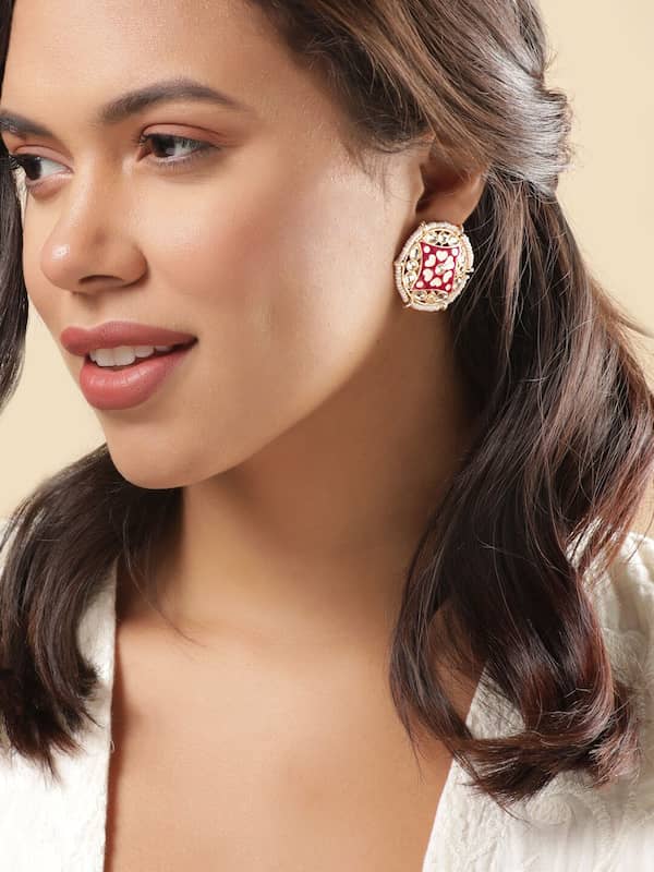 Latkan Stylish Fancy Party Wear earrings for Girls and Woman (Pink Color)-hkpdtq2012.edu.vn