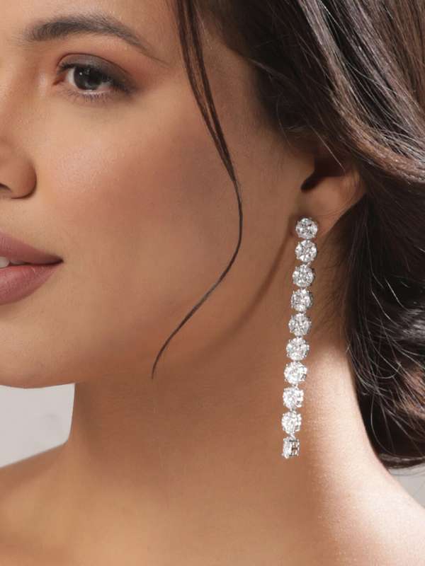 Cubic zirconia outlet earrings price