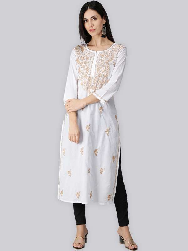 Buy White Kurtas For Women Online in India Myntra