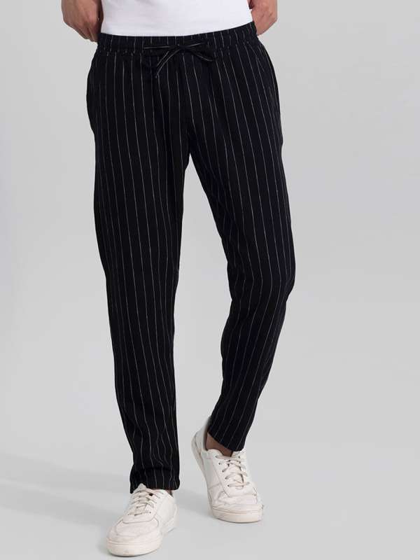Dolce & Gabbana Brown Striped Wool Formal Trouser Dress Men's Pants