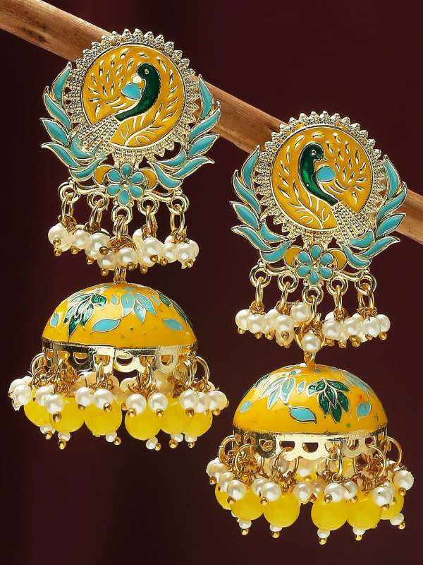 Peacock discount jhumkas online
