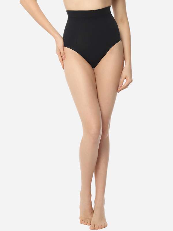 Buy online Black Solid Saree Shaper Shapewear from lingerie for