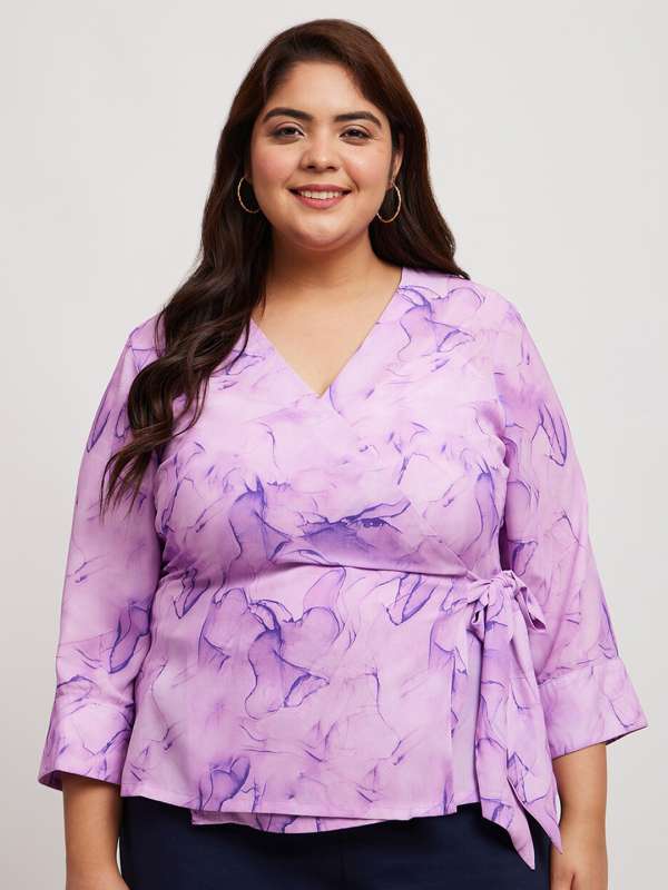Myntra plus cheap size tops