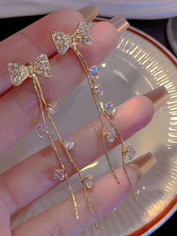 Golden store metal earrings