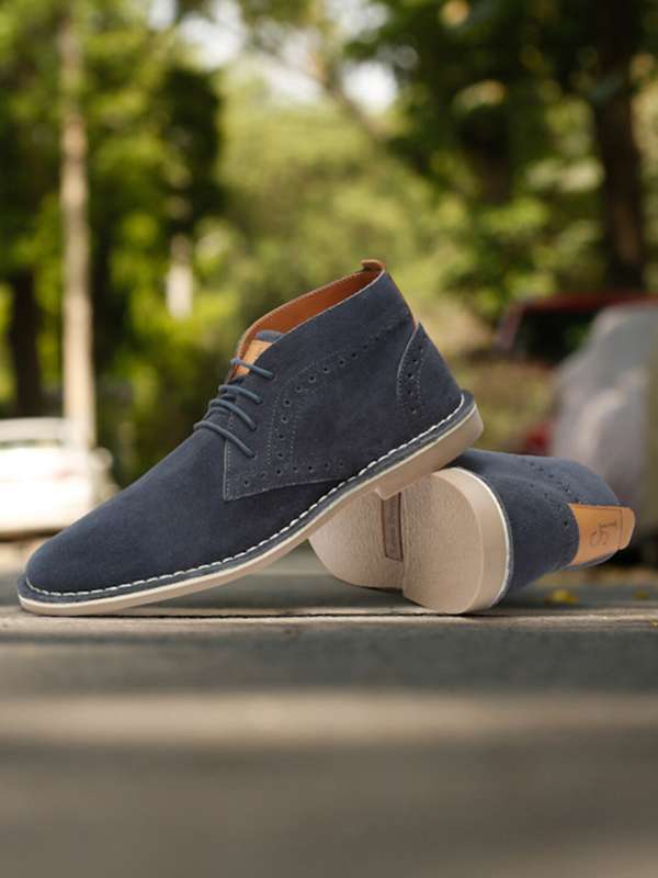Navy blue desert boots cheap