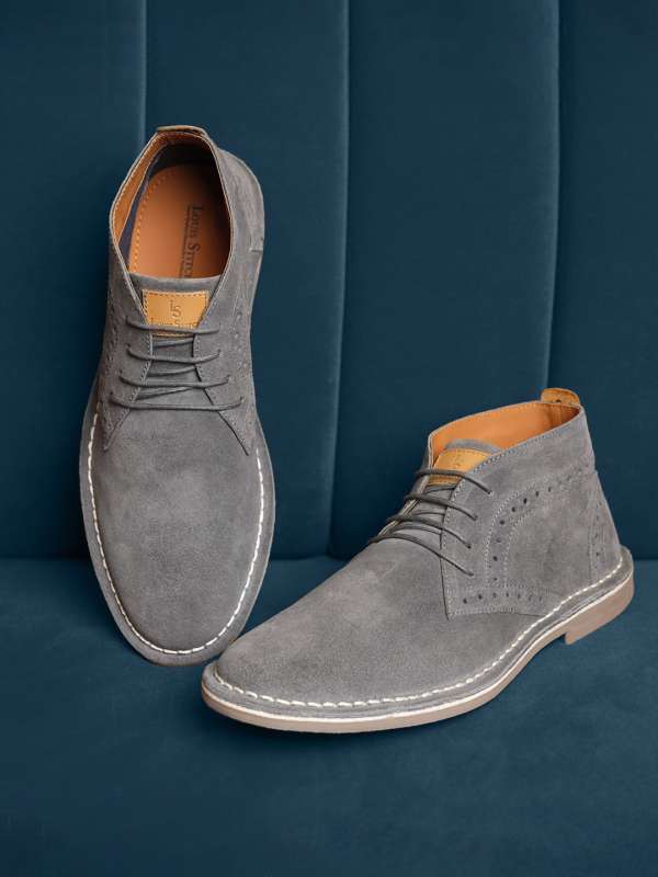 Grey desert shoes hot sale
