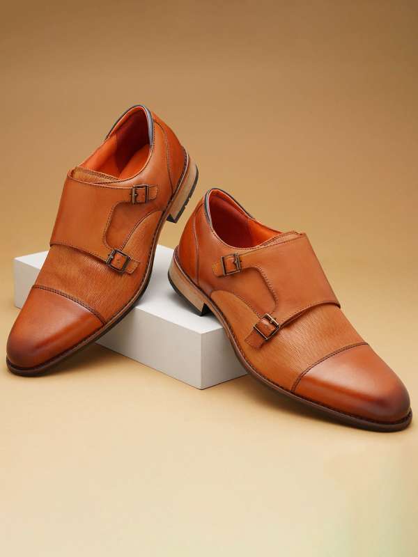 Ruosh double monk strap deals shoes