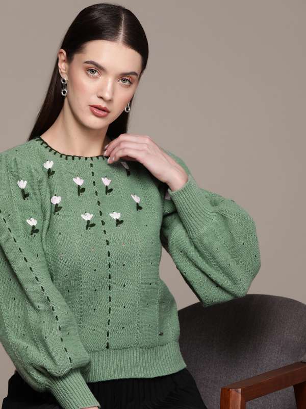Green online sweater women