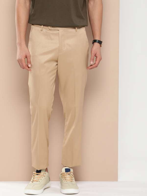 Invictus Beige Trousers - Buy Invictus Beige Trousers online in India