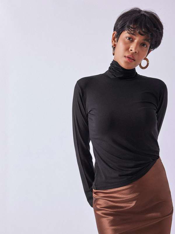 Turtle neck tops myntra new arrivals