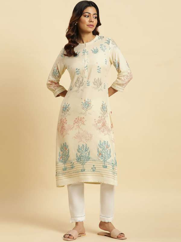 W Beige Printed Kurta 6842903.htm Buy W Beige Printed Kurta 6842903.htm online in India