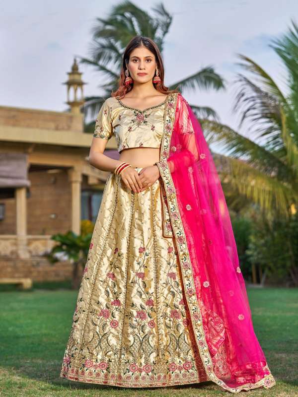 Satin Lehenga Choli Buy Satin Lehenga Choli online in India