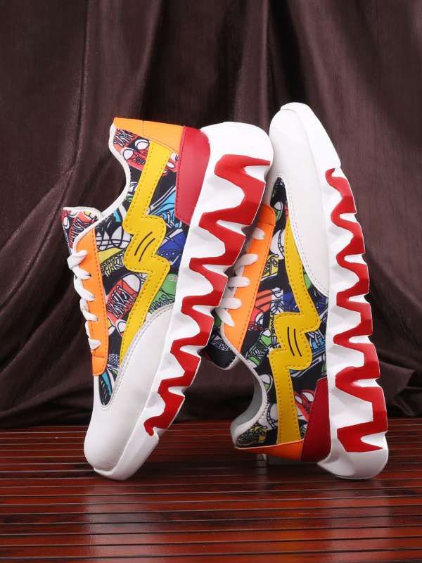 Printed shoes for mens online hot sale