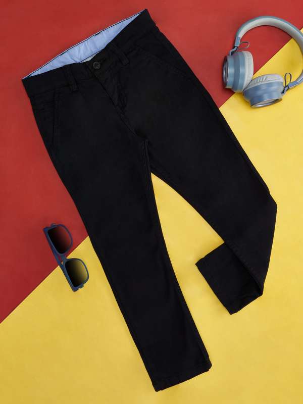 Boys Black Trousers - Buy Boys Black Trousers online in India
