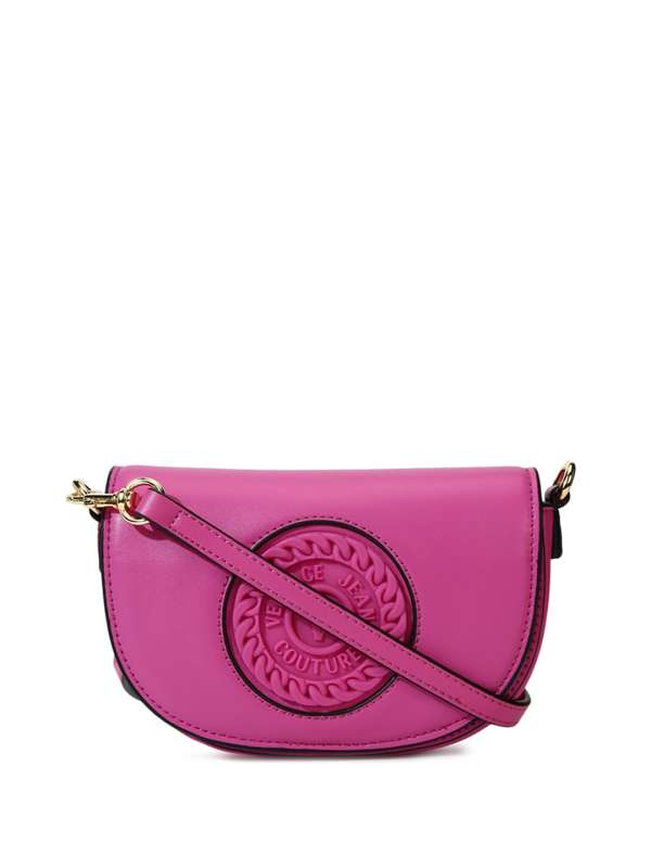 Versace Jeans Couture Structured Sling Bag With Embellished Detail (Onesize) by Myntra
