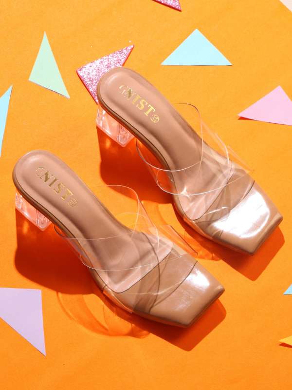 Transparent heels myntra discount