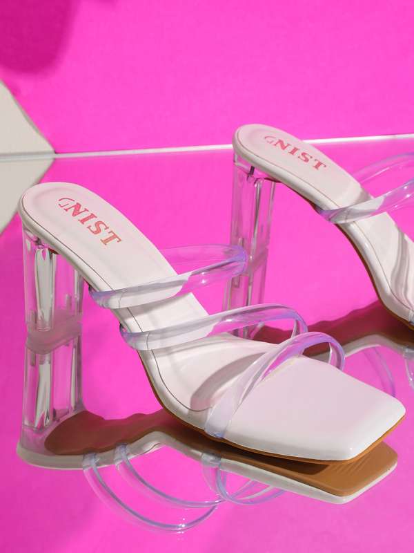 Clear open toe heels outlet