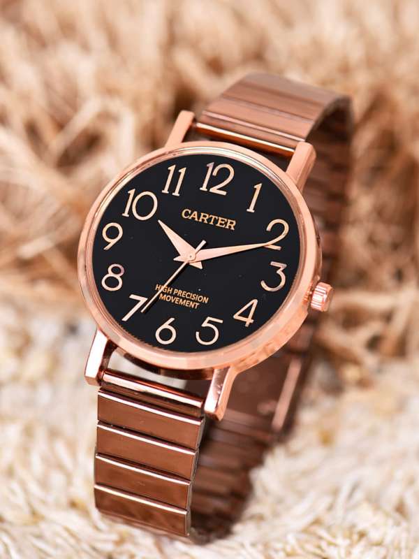 Copper colour watch for ladies on sale