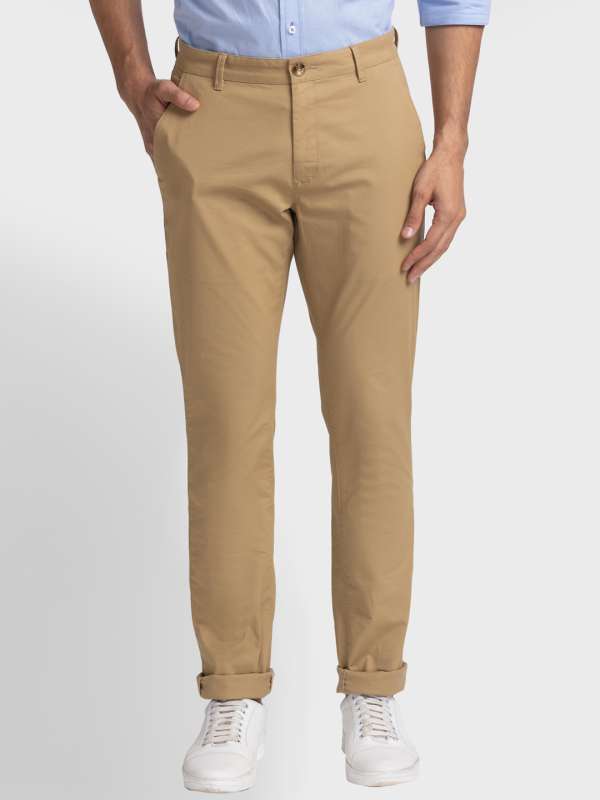 Buy Khaki Sport Fit Stretch Chinos Online at Muftijeans