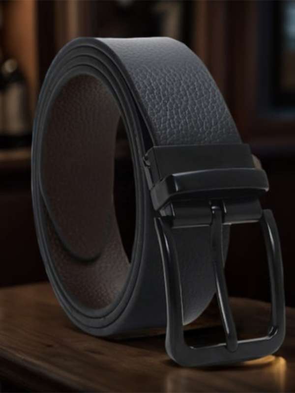 Roadster Men Formal, Casual, Party, Evening Black Genuine Leather Belt