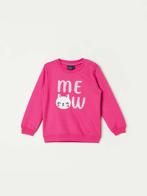 Juniors By Lifestyle Pink Printed Sweatshirt Buy Juniors By