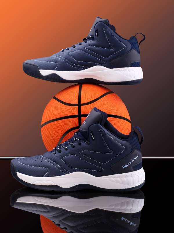Navy blue and red basketball shoes sale