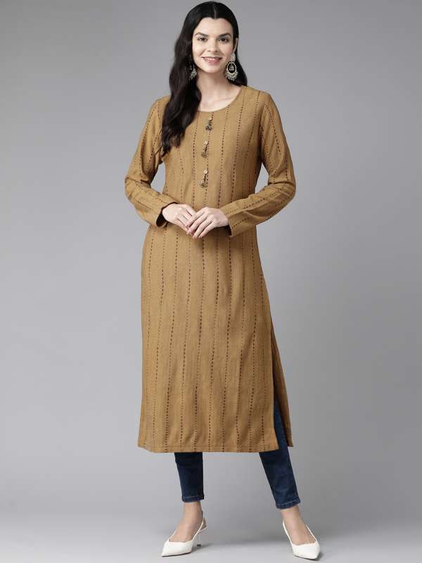 Myntra woolen kurti sale