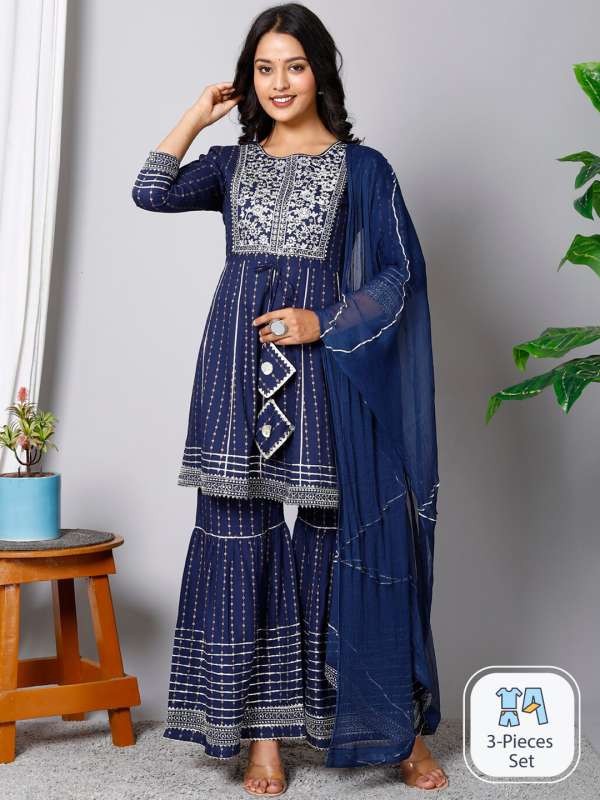 Sharara suits myntra shop