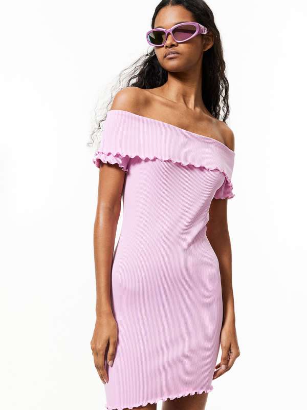 Off the shoulder mini bodycon dress sales