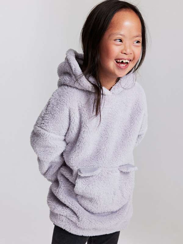H And M Purple Hooded Sweatshirts - Buy H And M Purple Hooded Sweatshirts  online in India