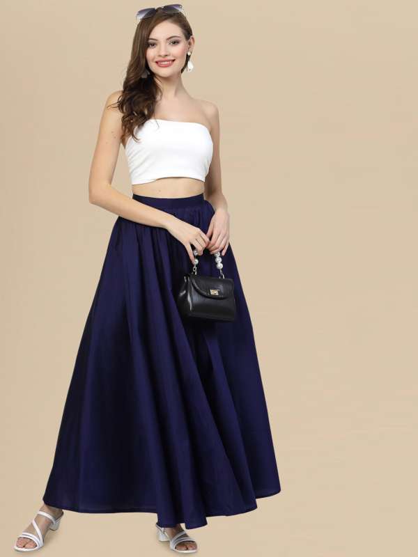 Navy blue clearance skirt and top