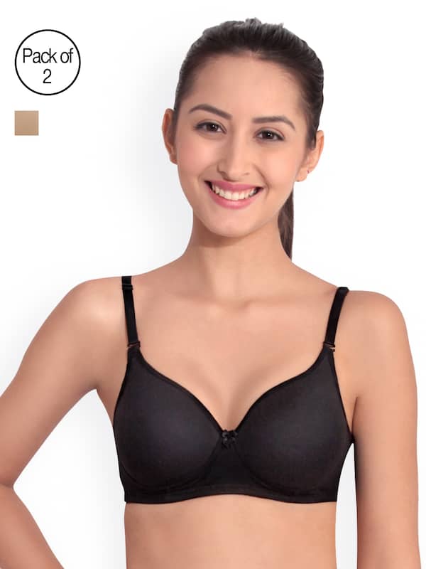 Buy Floret Double Layered Non Wired Full Coverage Super Support Bra - Robin  Blue Lime Green at Rs.898 online