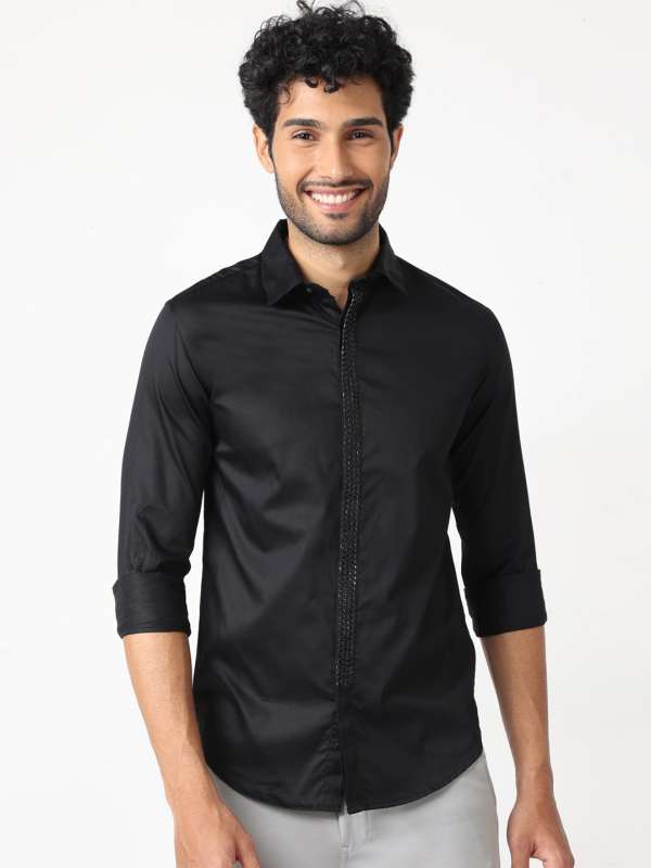 Black Embellished Shirt 3944206.htm - Buy Black Embellished Shirt  3944206.htm online in India
