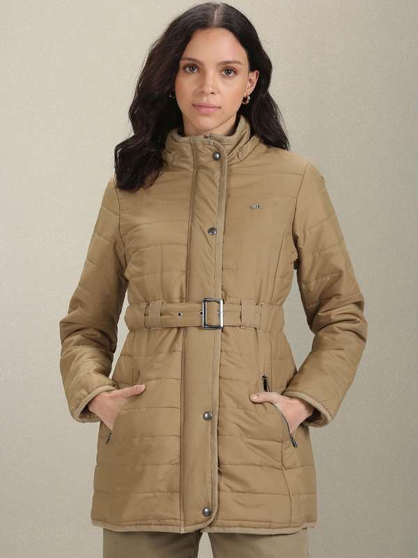 Khaki colored jacket store women's