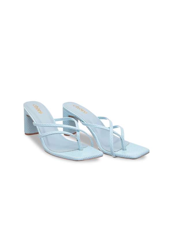 Blue strappy shoes deals
