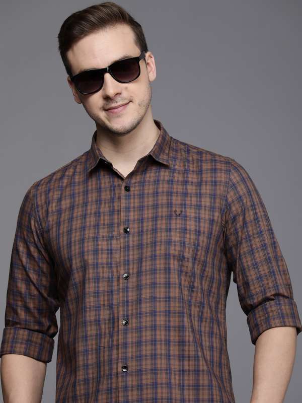 ALLEN SOLLY Checked Shirts for Men » Buy online from