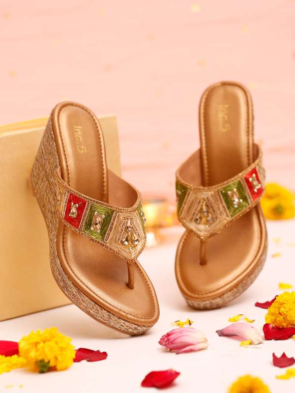 Bling hot sale wedge heels