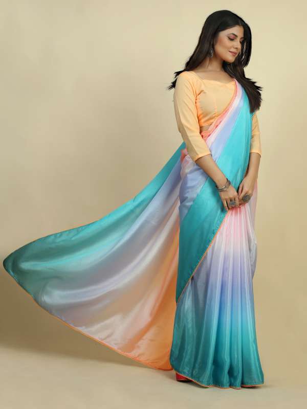 Chiffon saree in myntra clearance