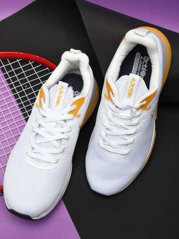 Action shoes white colour deals